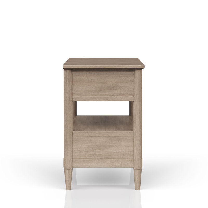 Table de chevet en bois avec 2 tiroirs Dansy