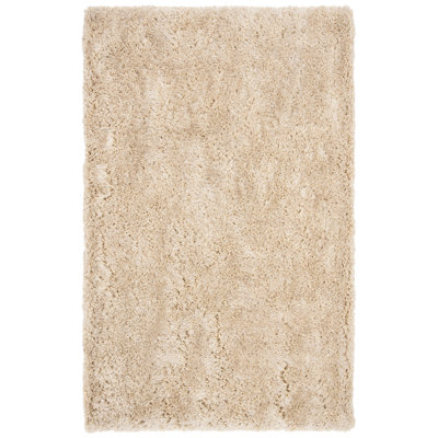 Pihu Shag Hand Tufted Performance Solid Color Rug