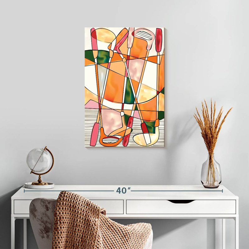 Sireci Abstract Golf, 24" H x 16" W