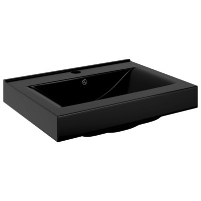 Ebern Designs Bralon Ceramic Rectangular Sink with Overflow