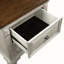 Table de chevet traditionnelle bicolore 1pc