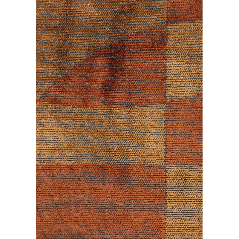 Renilde Geometric Hand Loom Indoor / Outdoor Area Rug, Rectangle 6'7" x 9'10"