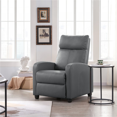 Manual Glider Recliner Armchair with 3 Relaxation Modes