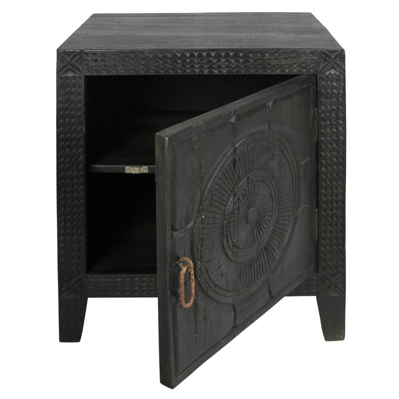 Raman Wood Bedside Table