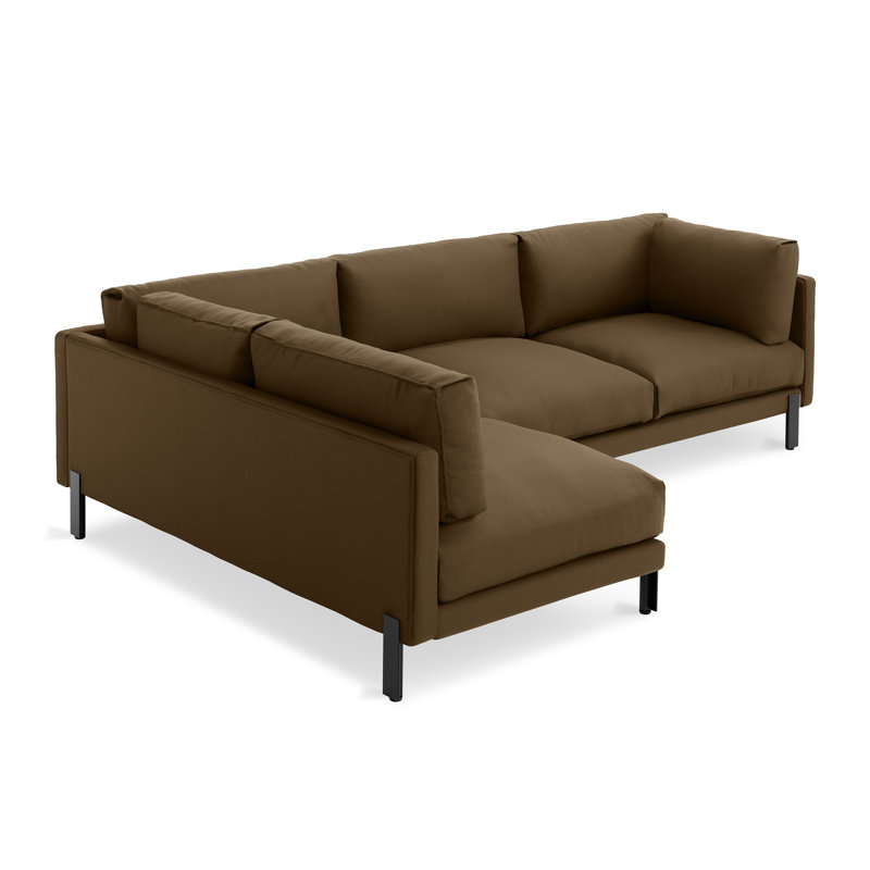 Silverlake XL Sectional - Left Facing, Velvet Cocoa