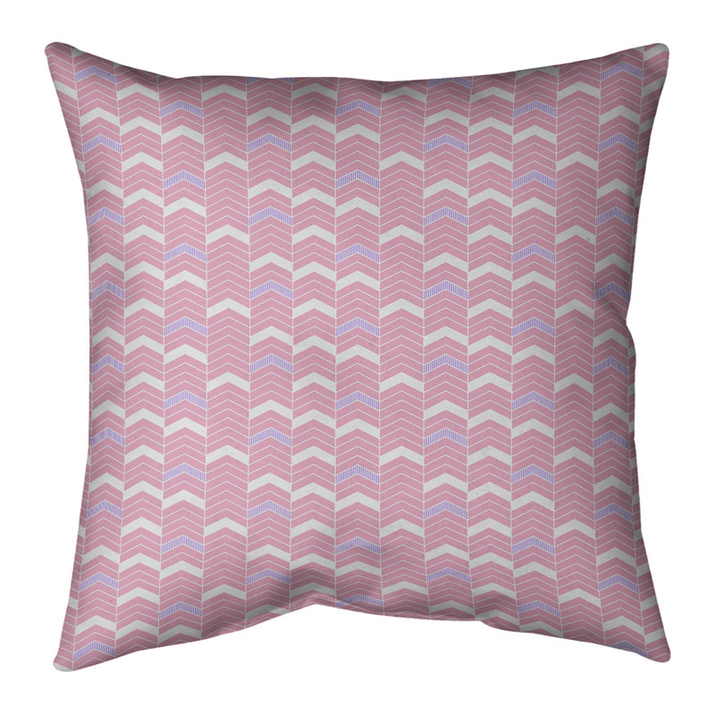 Coussin Rhonda Cheval, H 16 po x l 16 po, Bourre en polyester, Petit rose / mauve