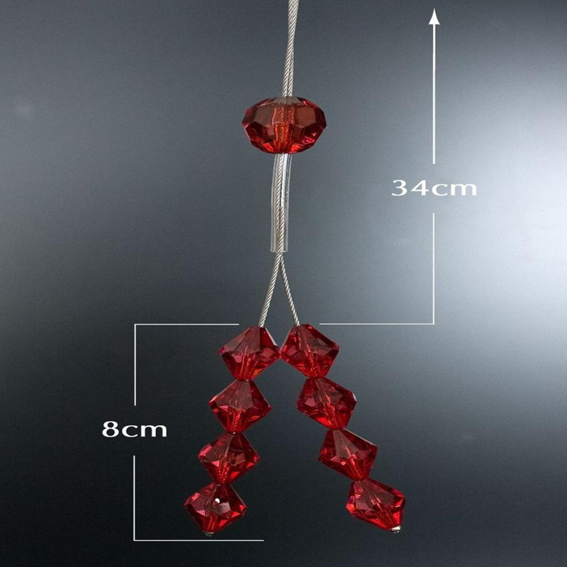 Glennon Fabric 10cm Curtain Tieback, Red