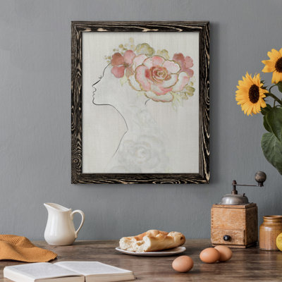 " Fashion Floral Silhouette II " Painting Print