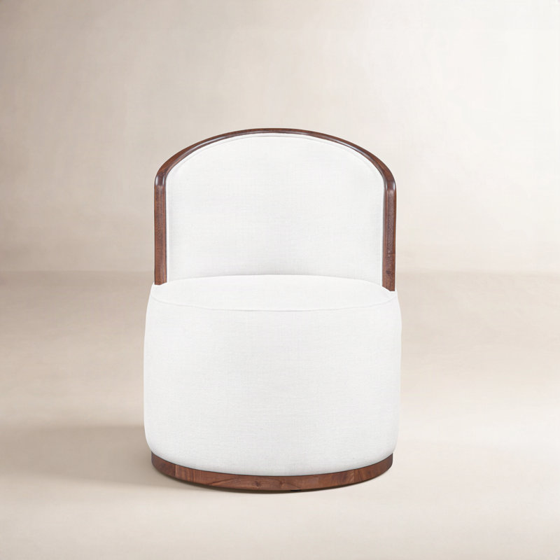 Rossi Swivel Dining Chair Cream, White