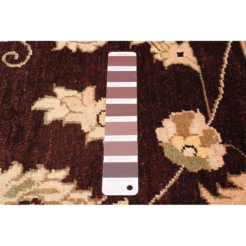 Tapis unique en laine noué à la main 8 pi 4 po x 9 pi 8 po nouvel âge Aiko