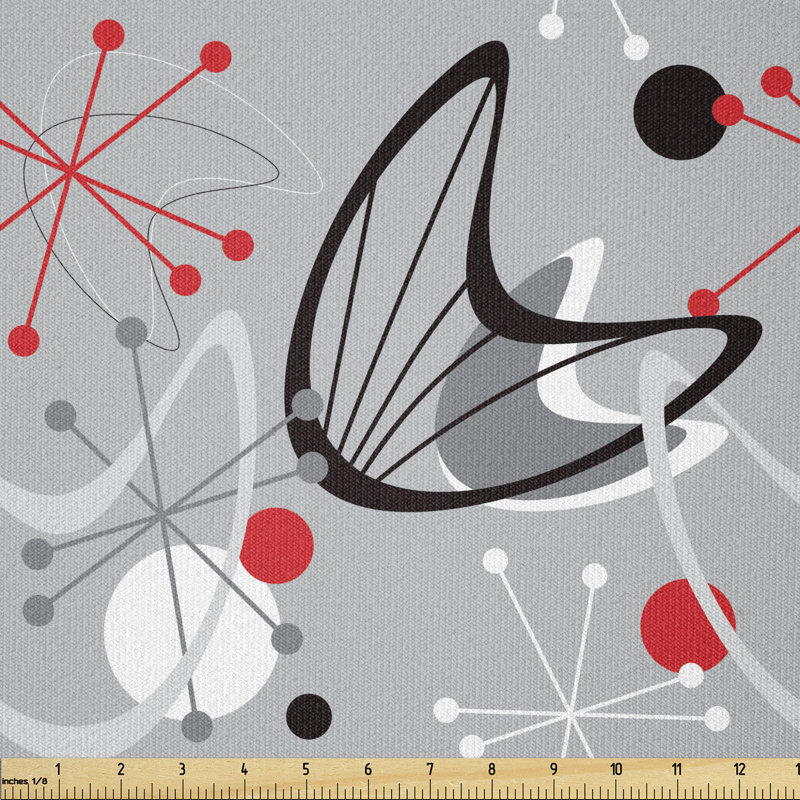 Desaraye Art Design with Abstract Shapes Multi-Purpose Fabric