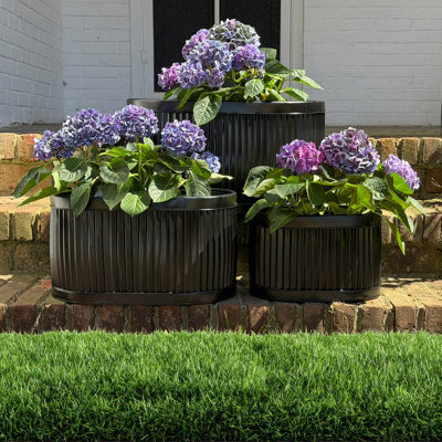 3 Piece Nina Oval Belly Planters