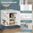 20"W Wall-Mounted Single Vanity with Ceramic Sink Top, Soft-Close Hinges and Side Storage-1614479337