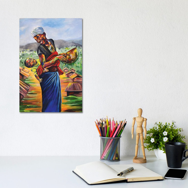 Cradle 1 Piece Wall Art on Canvas, 20.32 cm H x 30.48 cm W, Wrapped Canvas