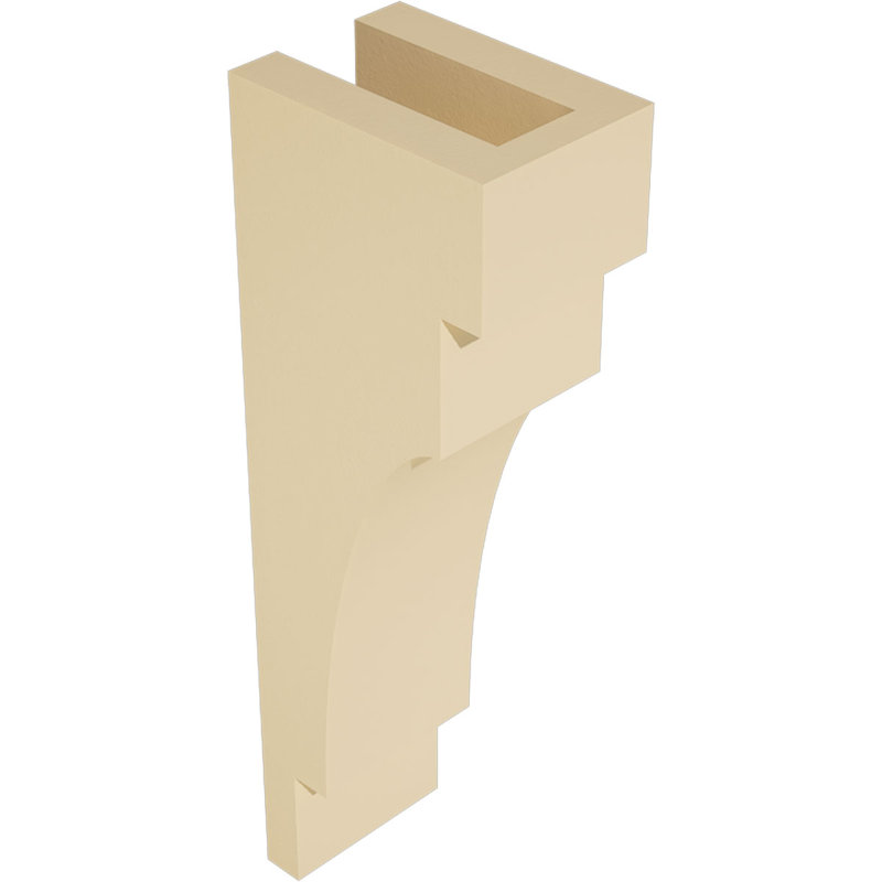 Corbeau d'uréthane méditerranéen Signature, brun clair apprêté, 24 po x 5,5 po x 8 po