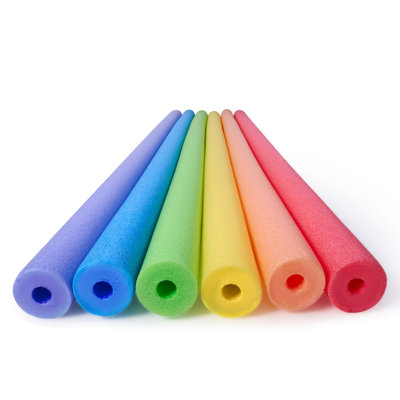 Paquet de 6 nouilles de piscine en mousse multicolore 48 po