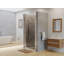 Porte de douche à charnière encadrée 34" x 65" Paragon Series-38788349-38788350