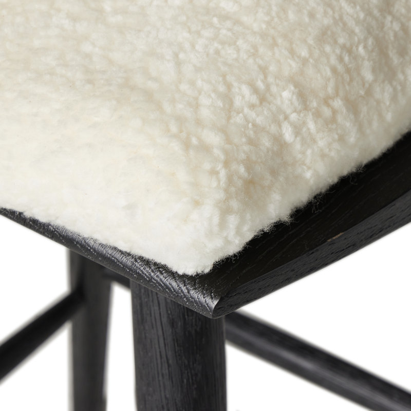 Lewis 27 Stool, Counter Stool (26.98" Seat Height), Whiskey Saddle/Top Grain Leather
