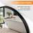 Arched Aluminum Frame Vanity Mirror for Bedroom Dresser, Entryway, Living Room-1640758738