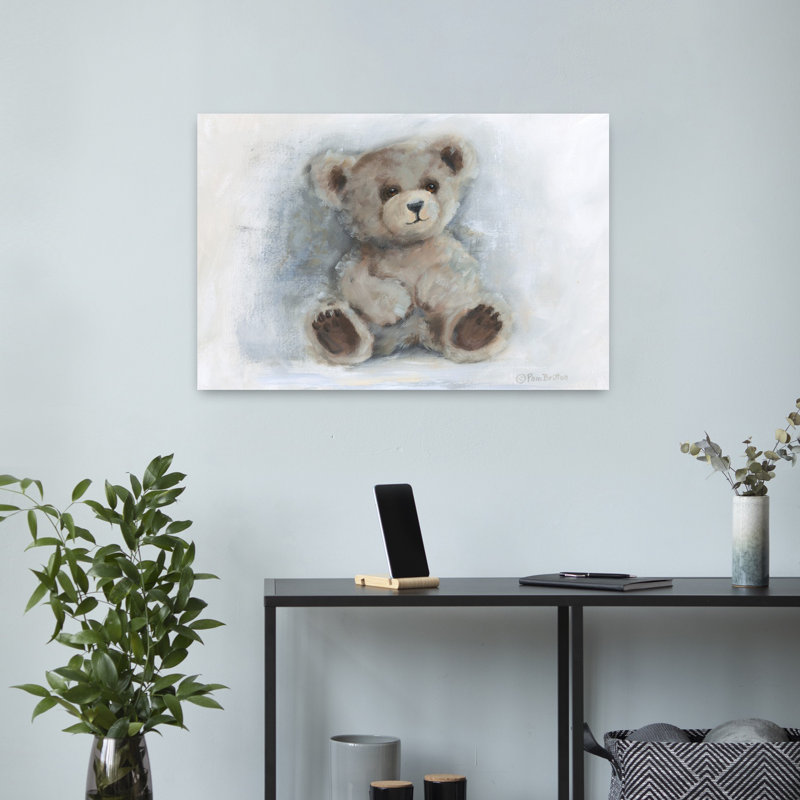 Art contemporain abstrait en peluche, H 16 po x l 24 po
