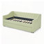 Lit de jour simple, lit de jour convertible rembourré avec dossier capitonné, canapé-lit polyvalent 3 en 1 avec lit gigogne escamotable et rangement latéral, parfait pour une vie compacte-129583507
