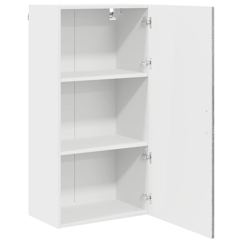 Vidaxl Kitchen Wall Cabinet White 40 X 31 X 100 Cm Engineered Wood, Grey Sonoma, 100cm H x 50cm W x 31cm D