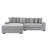Upholstered Sofa With Pillows-499857898