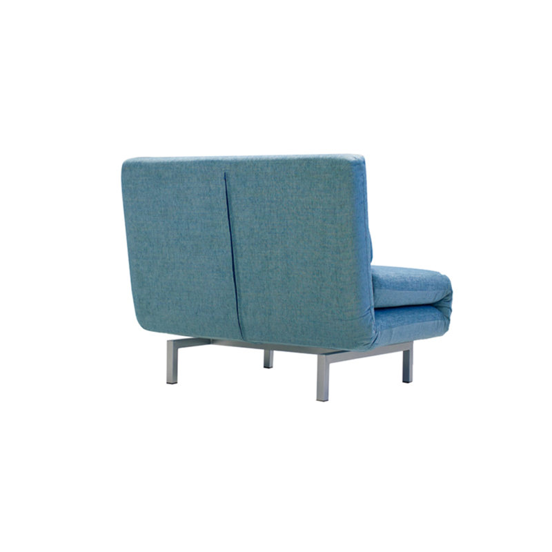 Fauteuil convertible pivotant en polyester de 36 po de largeur Iso, Paon
