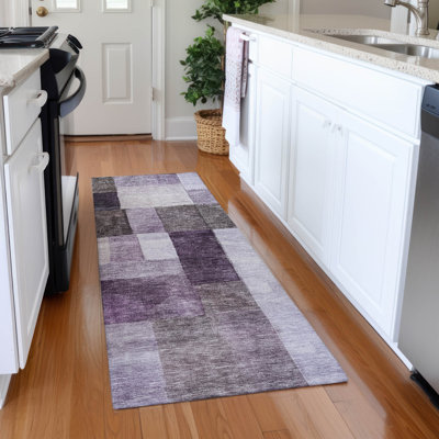 Tapis aubergine intérieur / extérieur lavable à la machine Cicel ACN1190