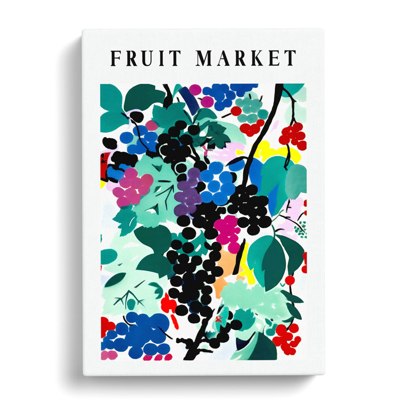XMKTMKT-351 Fruit Market Exhibition Grapes Vol.4 - Wrapped Canvas Print, 50cm H x 35cm W x 3cm D