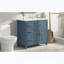 Meuble-lavabo autoportant avec lavabo en céramique, tiroir basculant, 3 tiroirs latéraux et tablette réglable-1292412445