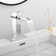 Single Hole Faucet Single-handle Waterfall Bathroom Faucet with Drain Assembly