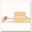 Lit plateforme en bois avec lit gigogne escamotable, armoire de rangement-1250102010-1250102008