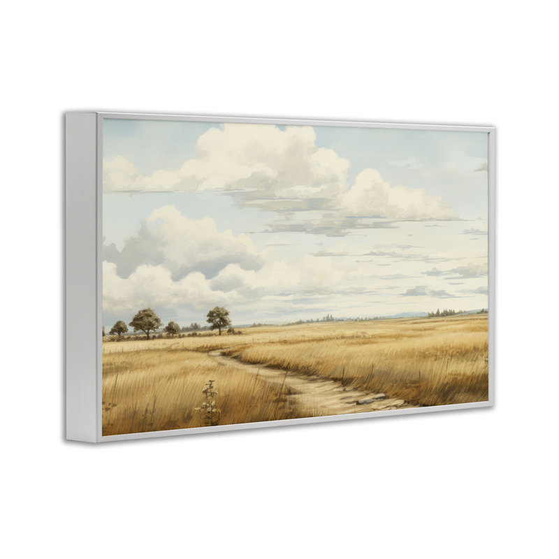Chemin à travers une vaste prairie, estampe numérique, design par LSR Creative Studio, H 12 po x l 18 po