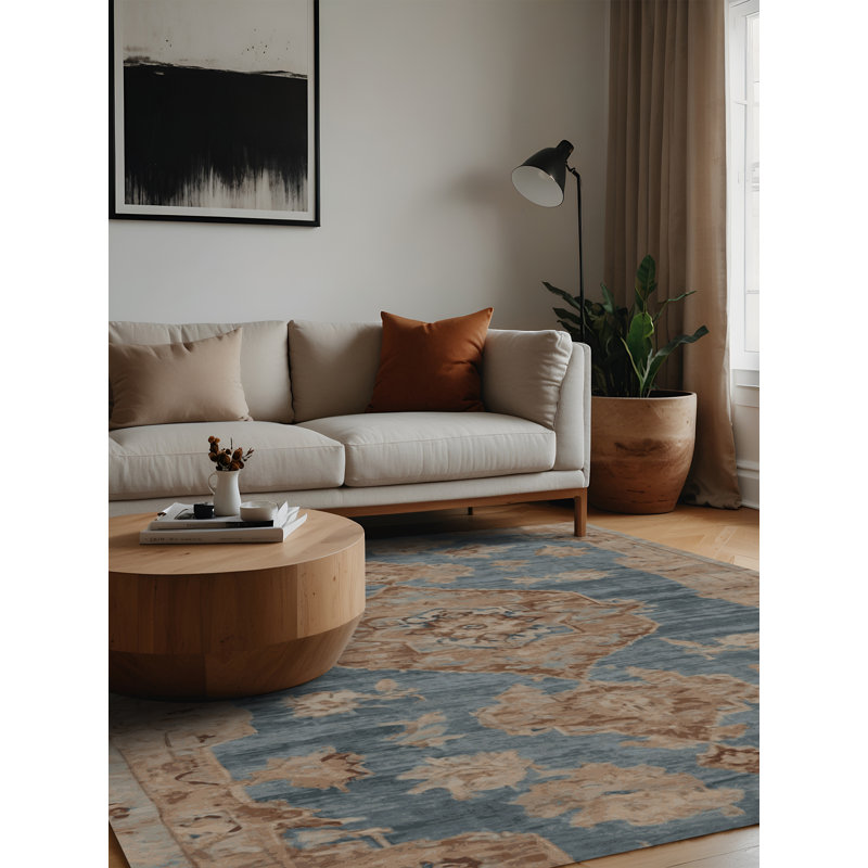 Tapis gris lavable à la machine, Carré 3 pi