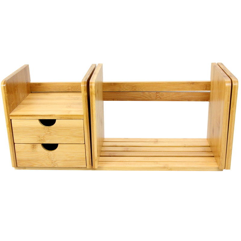 Amos 22.5cm H x 51.5cm W Solid Wood Standard Bookcase