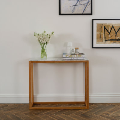Alessandro 90cm Marble Top Console Table