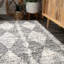 Tapis gris à motif géométrique Hedlund-1259703189