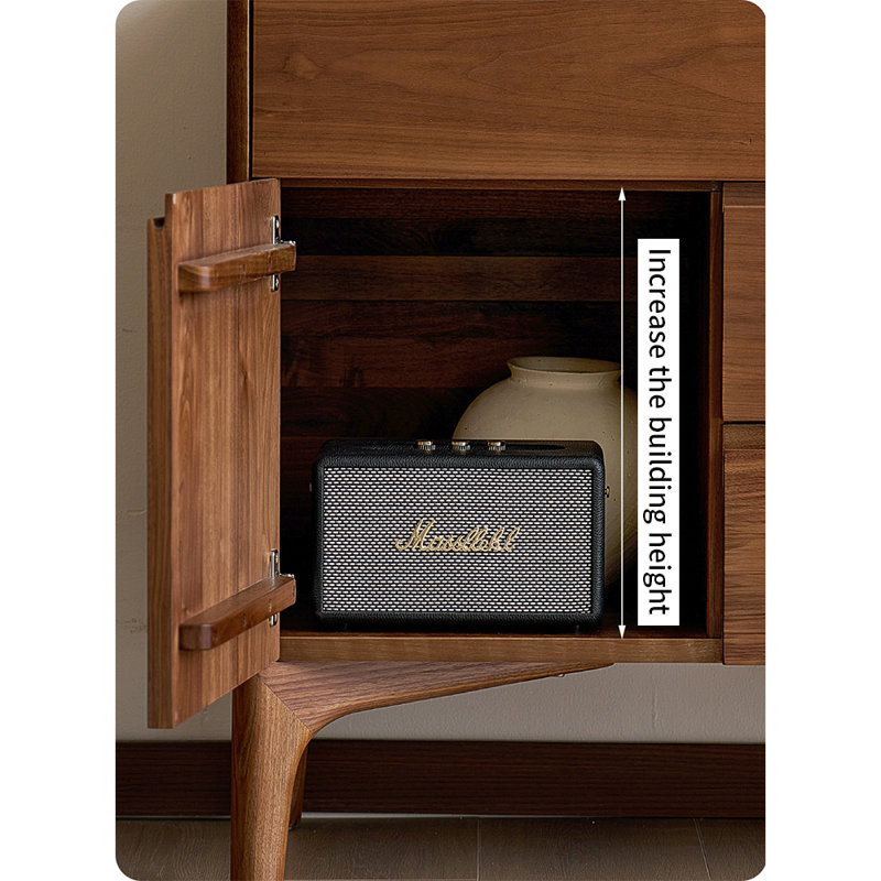 Black Walnut Nordic Accent Cabinet