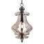 Lustre de style rustique en bois patiné à 1 lumière 12,6 po Ambrose-333706908