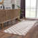 Atiran Checkered Shag Pink Area Rug