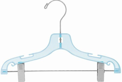 Plastic Pant/Skirt Nursery Kids Hanger with Clips for Skirt/Pants (Set of 100) Only Hangers Inc.