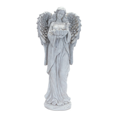 Statue d'ange élégante H 28,5 po