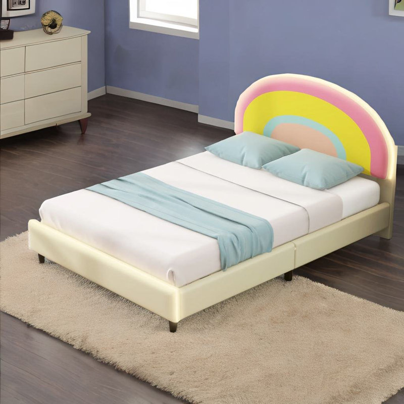 Lit plateforme simple tapissier, Simple