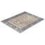 Tapis noué à la main unique en son genre Raffin - gris, 8 pi 0 po x 9 pi 9 po