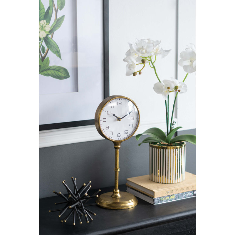 Horloge de table 6,5X5,9X15,2 "Vintage