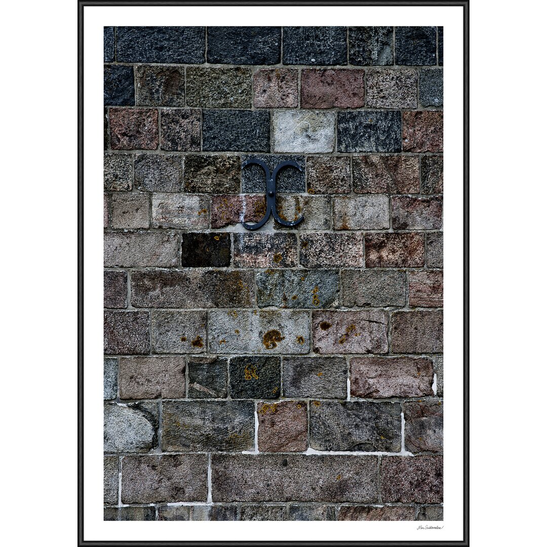 Gerahmtes Poster „Bricks“, Grafikdruck