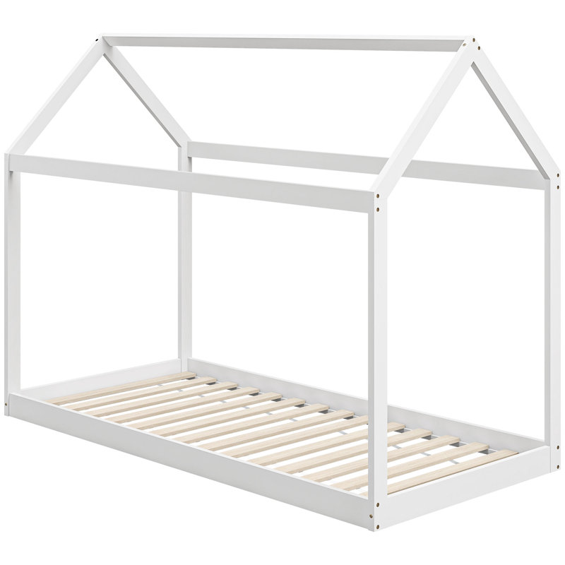 Malton Solid Wood Bed, White