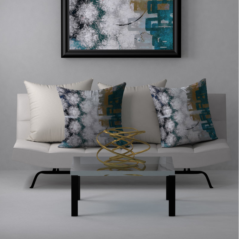 Housse de coussin carrée/insert, 20 po x 20 po