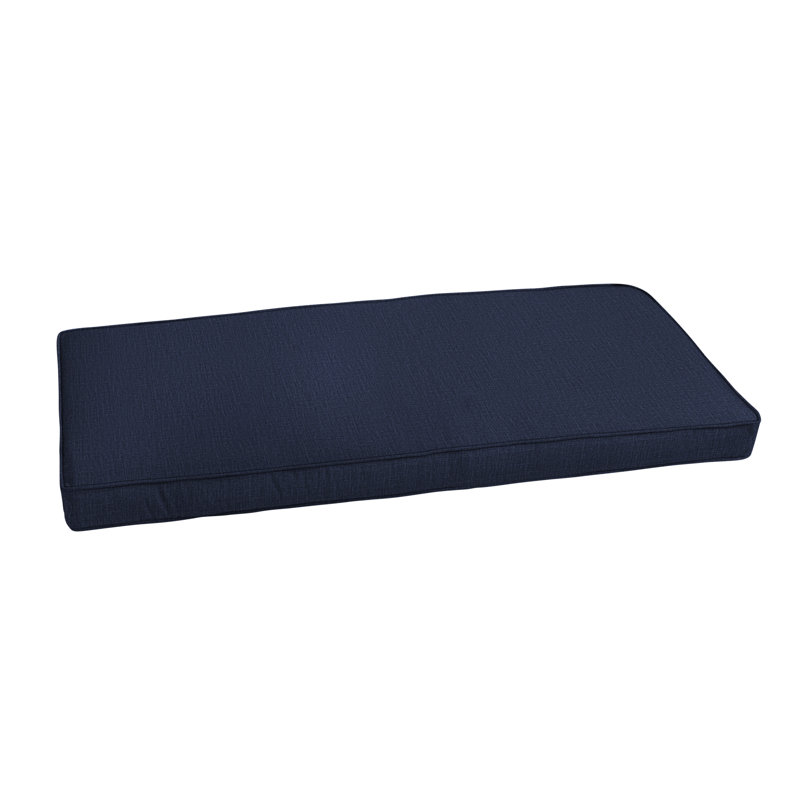 57 in x 24 in x 2 in Bench Cushion - Corded, Rave Indigo, 57 in W x 24 in D x 2 in H